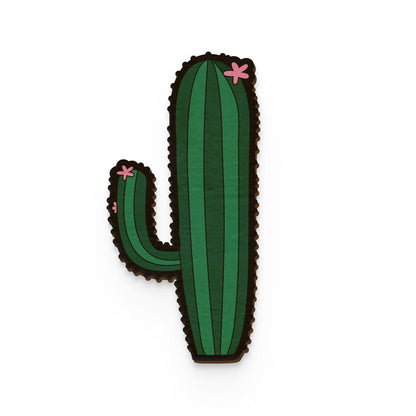 Cactus Plant Hand Painted Wooden Magnet | Verified Sustainable by Brown Living™