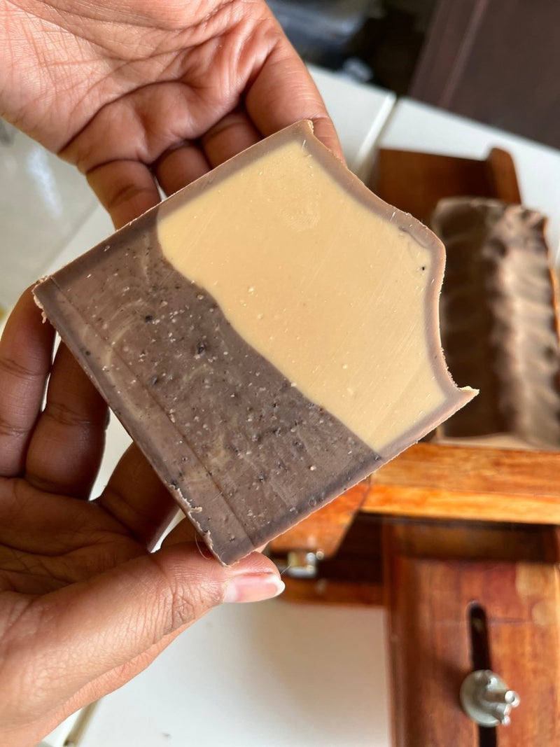 Buy Caffeine High- Exfoliating Cold Process Soap Bar | Shop Verified Sustainable Body Soap on Brown Living™