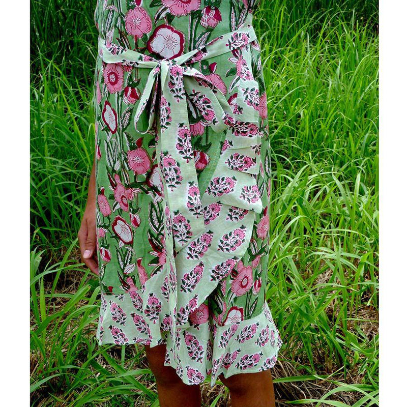 Buy Calla Dress - Green | Shop Verified Sustainable Kids Frocks & Dresses on Brown Living™