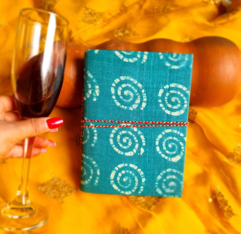 Buy Calmness -Upcycled Handloom Fabric Journal | Shop Verified Sustainable Notebooks & Notepads on Brown Living™