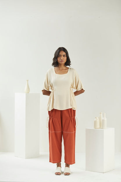 Candlelit Beige Blouse | Womens Blouse | Verified Sustainable by Brown Living™