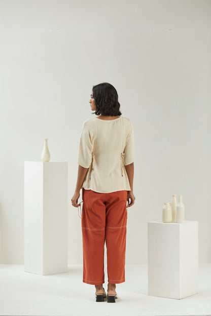 Candlelit Beige Blouse | Womens Blouse | Verified Sustainable by Brown Living™