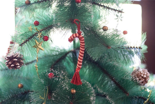 Buy Candy Cane Ornament | Christmas Tree Decor | Shop Verified Sustainable Decor & Artefacts on Brown Living™