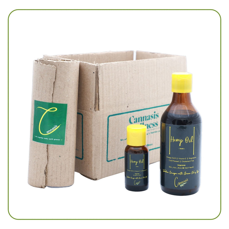 Cannasis Hemp Oil | Multipurpose oil | Omega 3 | Vitamin E | Verified Sustainable Hair Oil on Brown Living™
