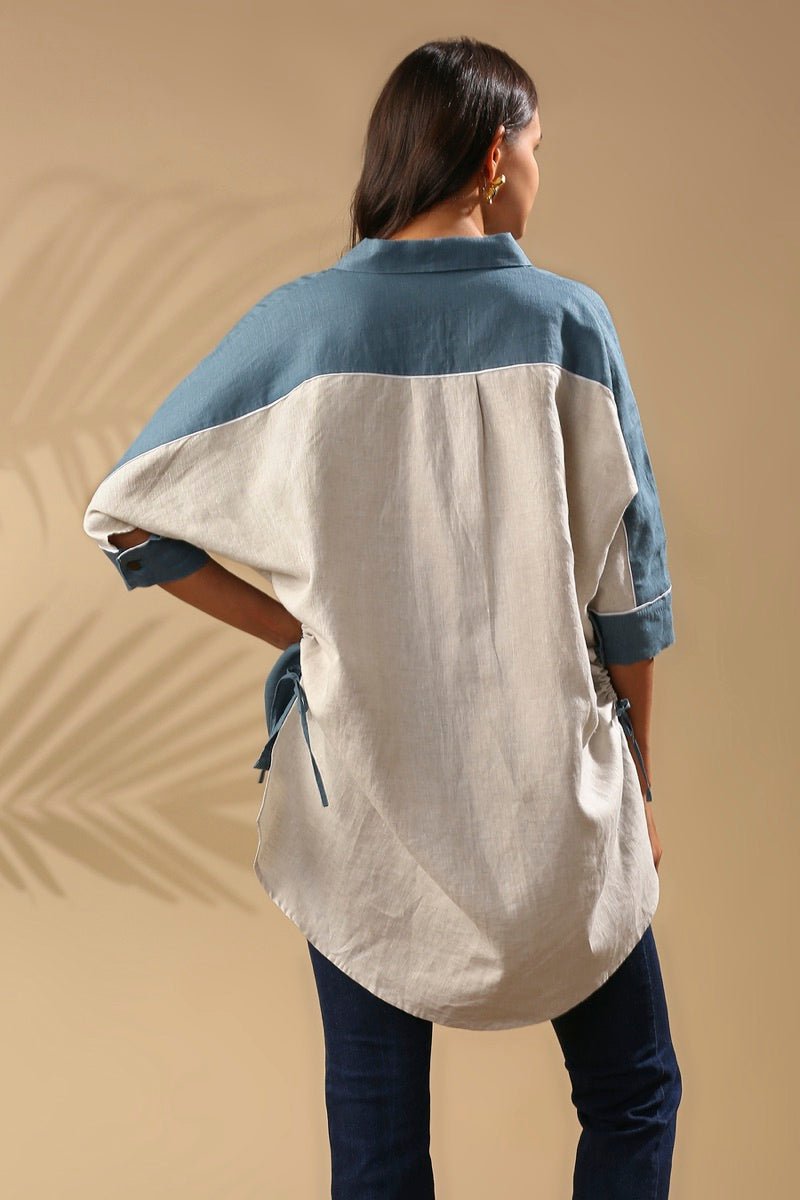 Buy Canopy Kimono Shirt - Grey | Shop Verified Sustainable Womens Shirt on Brown Living™