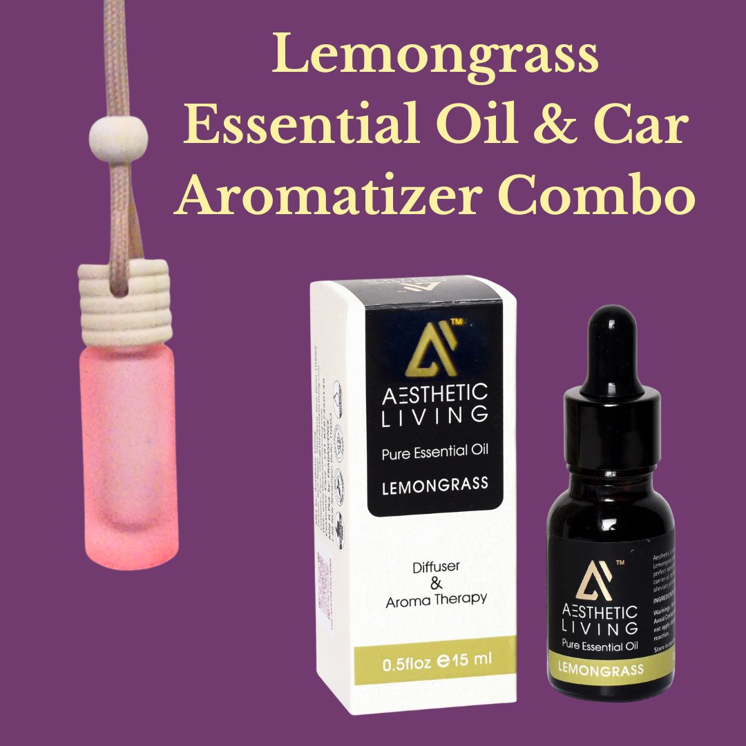 Car Aromatizer/ Diffuser Bottle (Neon Tube + Essential Oil) | Verified Sustainable by Brown Living™