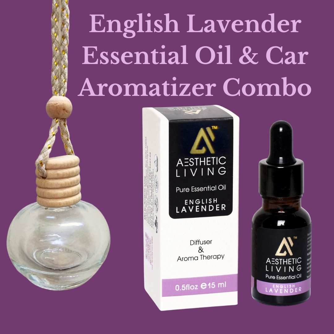 Round Car Aromatizer/ Diffuser Bottle with Essential Oil | Verified Sustainable by Brown Living™