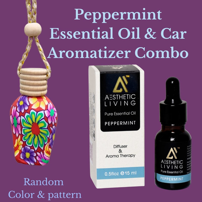 Buy Car Aromatizer/Diffuser Bottle with Essential Oil(vase shape-15ml + Essential oil 15ml) | Shop Verified Sustainable Products on Brown Living