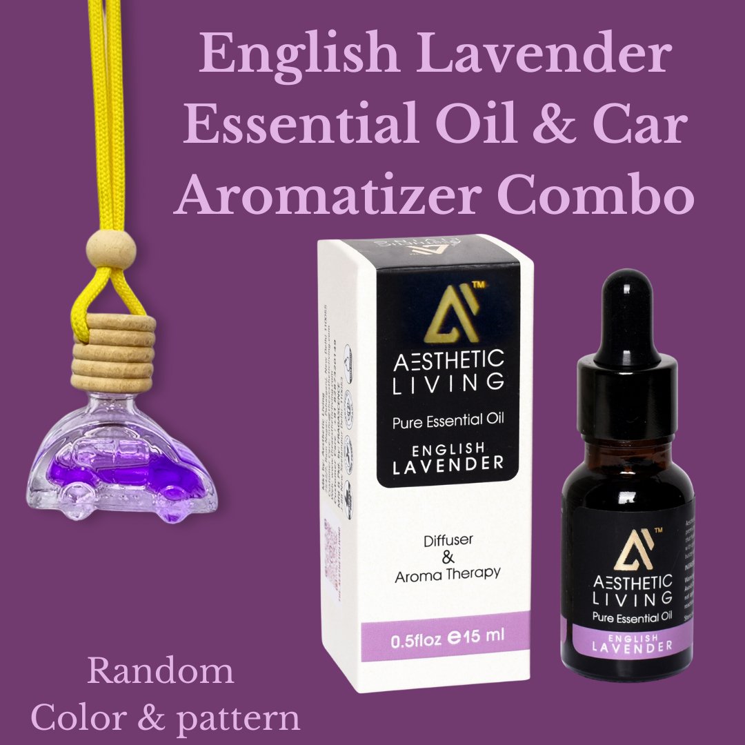 Car Shaped Aromatizer Diffuser Bottle (10ml) with Essential Oil (15ml) | Verified Sustainable by Brown Living™