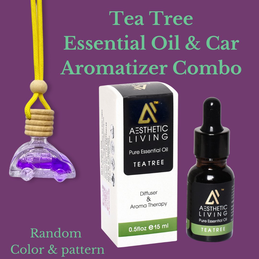 Car Shaped Aromatizer Diffuser Bottle (10ml) with Essential Oil (15ml) | Verified Sustainable by Brown Living™