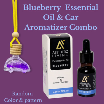 Car Shaped Aromatizer Diffuser Bottle (10ml) with Essential Oil (15ml) | Verified Sustainable by Brown Living™