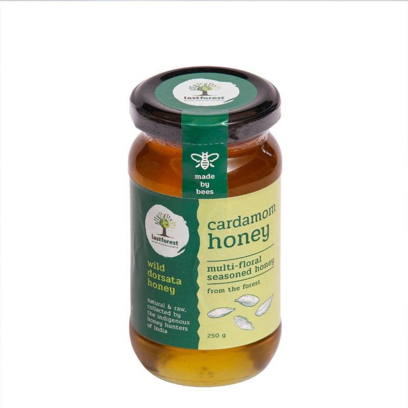 Buy Cardamom Spiced Wild Honey - 250gms | Shop Verified Sustainable Honey & Syrups on Brown Living™