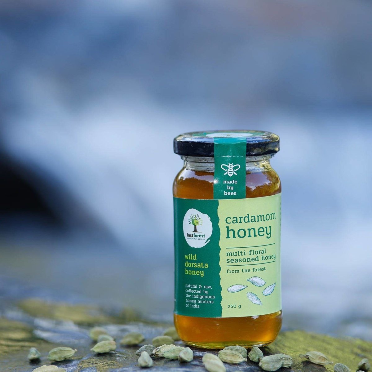 Cardamom Spiced Wild Honey - 250gms | Verified Sustainable by Brown Living™