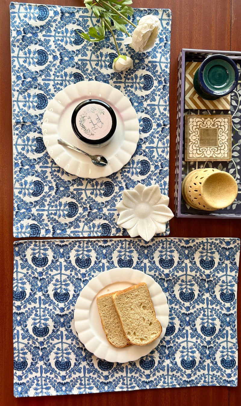 Carolina Table Mats 12x18 Inches - Set of 2,4,6 | Verified Sustainable Table Linens on Brown Living™