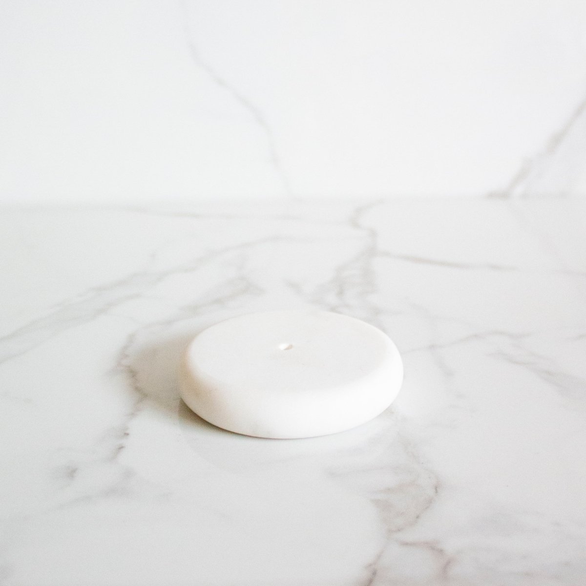 Carrara Marble Incense Holder | Verified Sustainable by Brown Living™