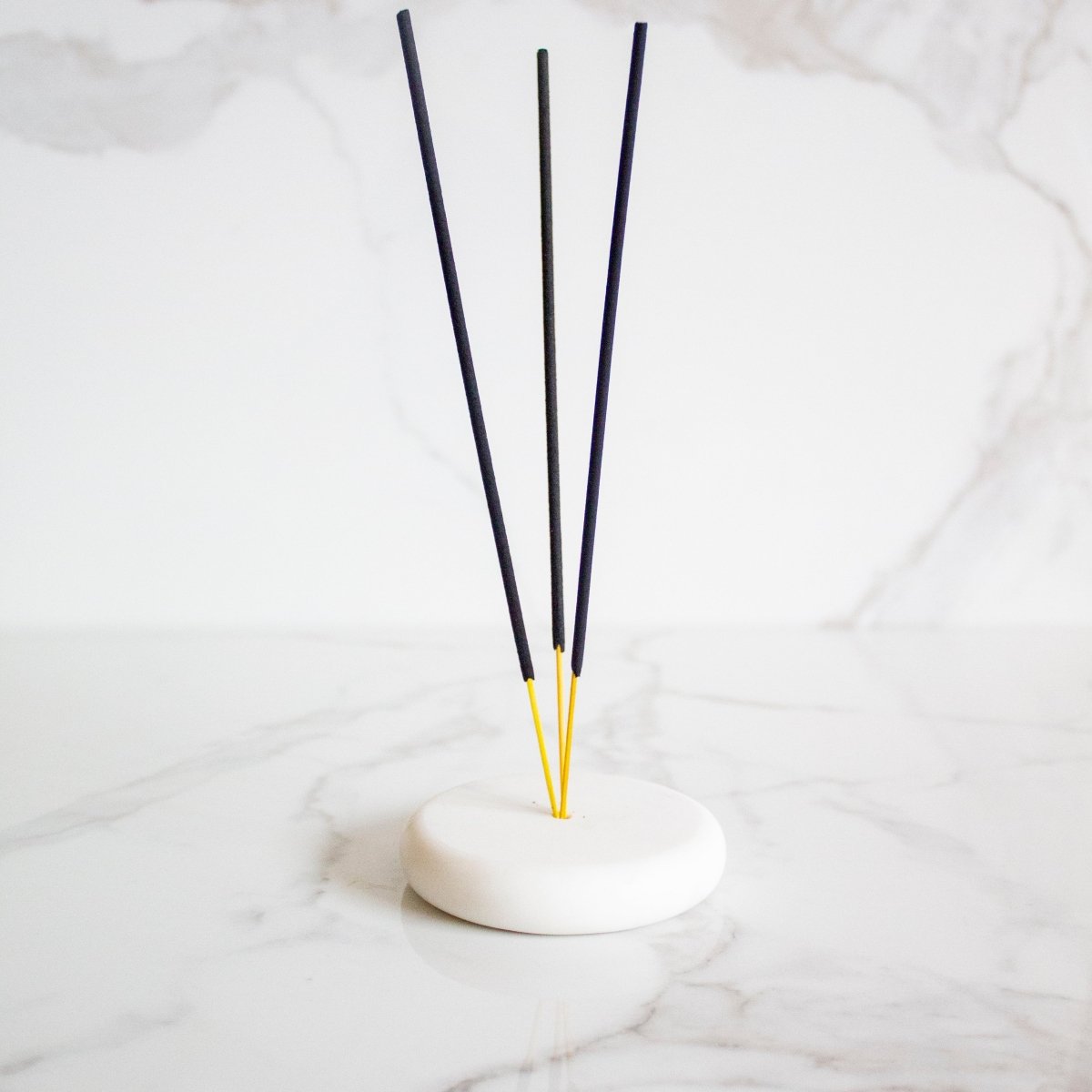 Carrara Marble Incense Holder | Verified Sustainable by Brown Living™