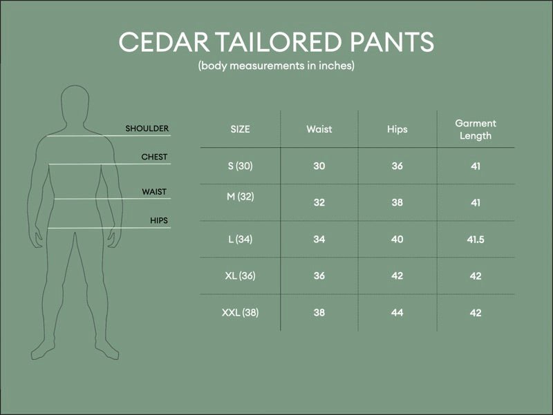 Buy Cedar Tailored Pants - Black | Shop Verified Sustainable Mens Trousers on Brown Living™