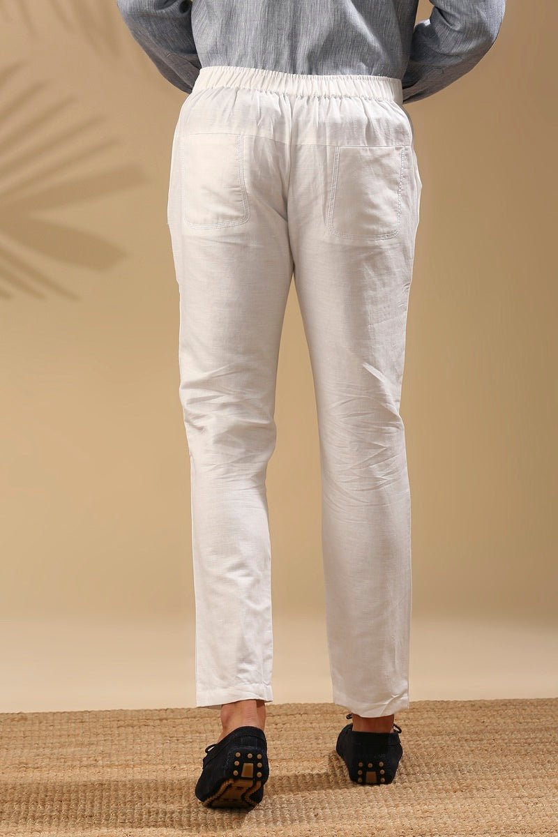 Buy Cedar Tailored Pants - White | Shop Verified Sustainable Products on Brown Living