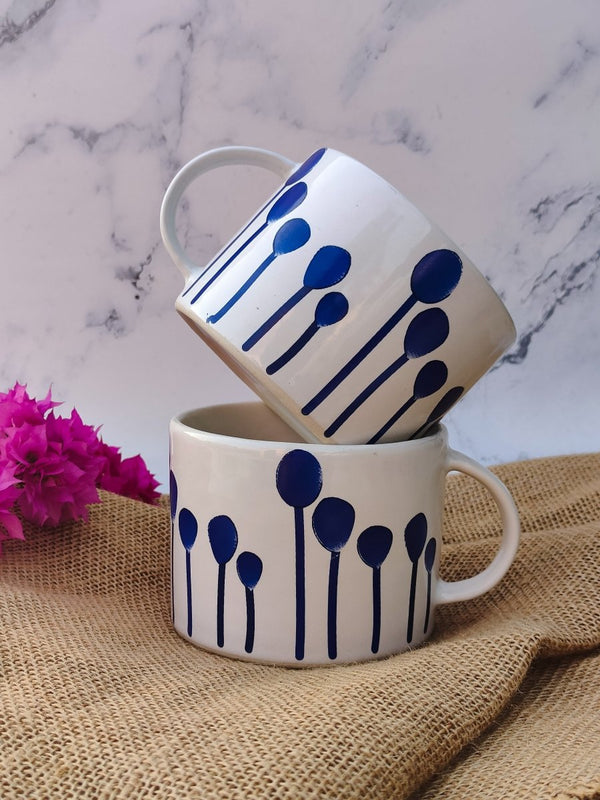 Buy Ceramic Azure Blossom Mug | Shop Verified Sustainable Cups & Saucers on Brown Living™