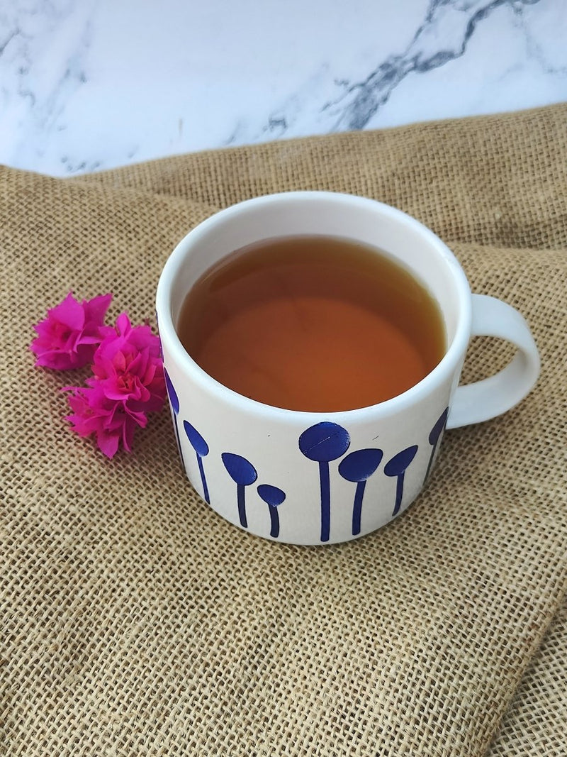 Buy Ceramic Azure Blossom Mug | Shop Verified Sustainable Cups & Saucers on Brown Living™