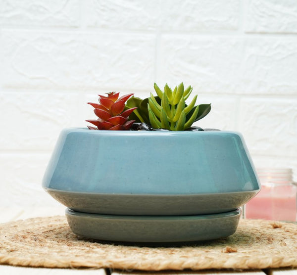 Buy Ceramic Bonsai Pots for Plants | Grey | Shop Verified Sustainable Pots & Planters on Brown Living™