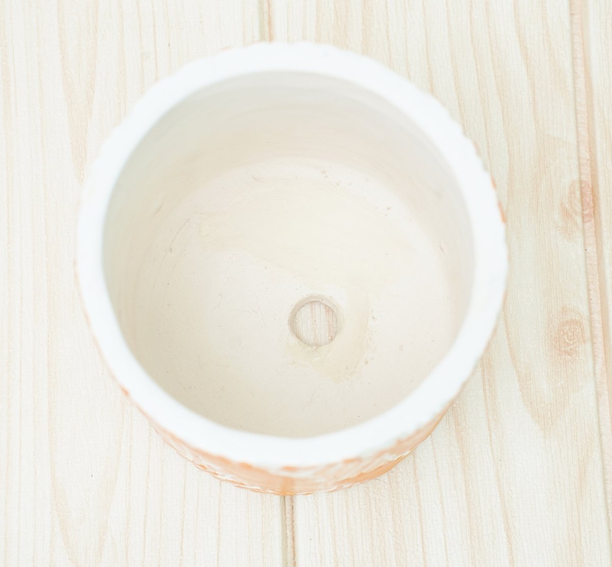 Ceramic Pots For Indoor Plants 14 X 15 Cm (Orange Leaf) | Verified Sustainable by Brown Living™