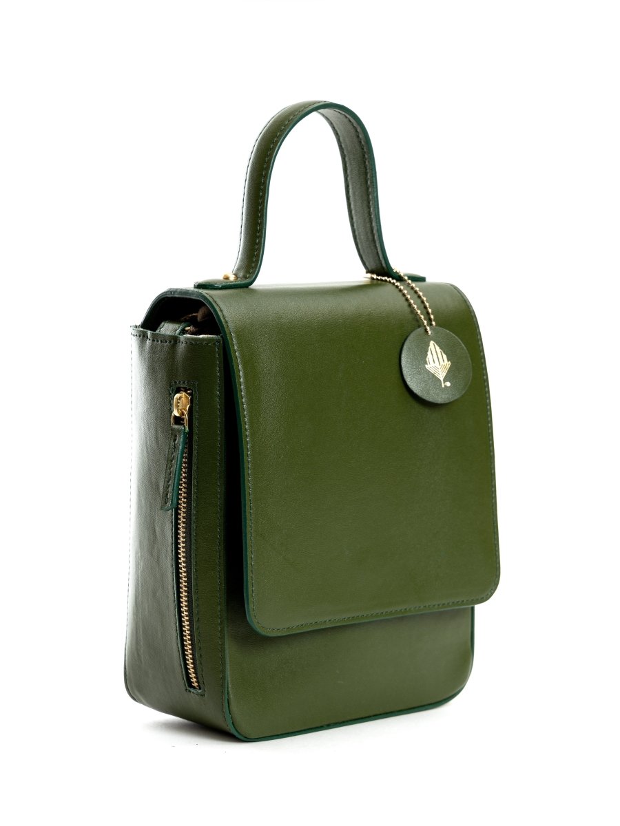 Ceres (Green) | Women's bag made with Cactus Leather | Verified Sustainable by Brown Living™