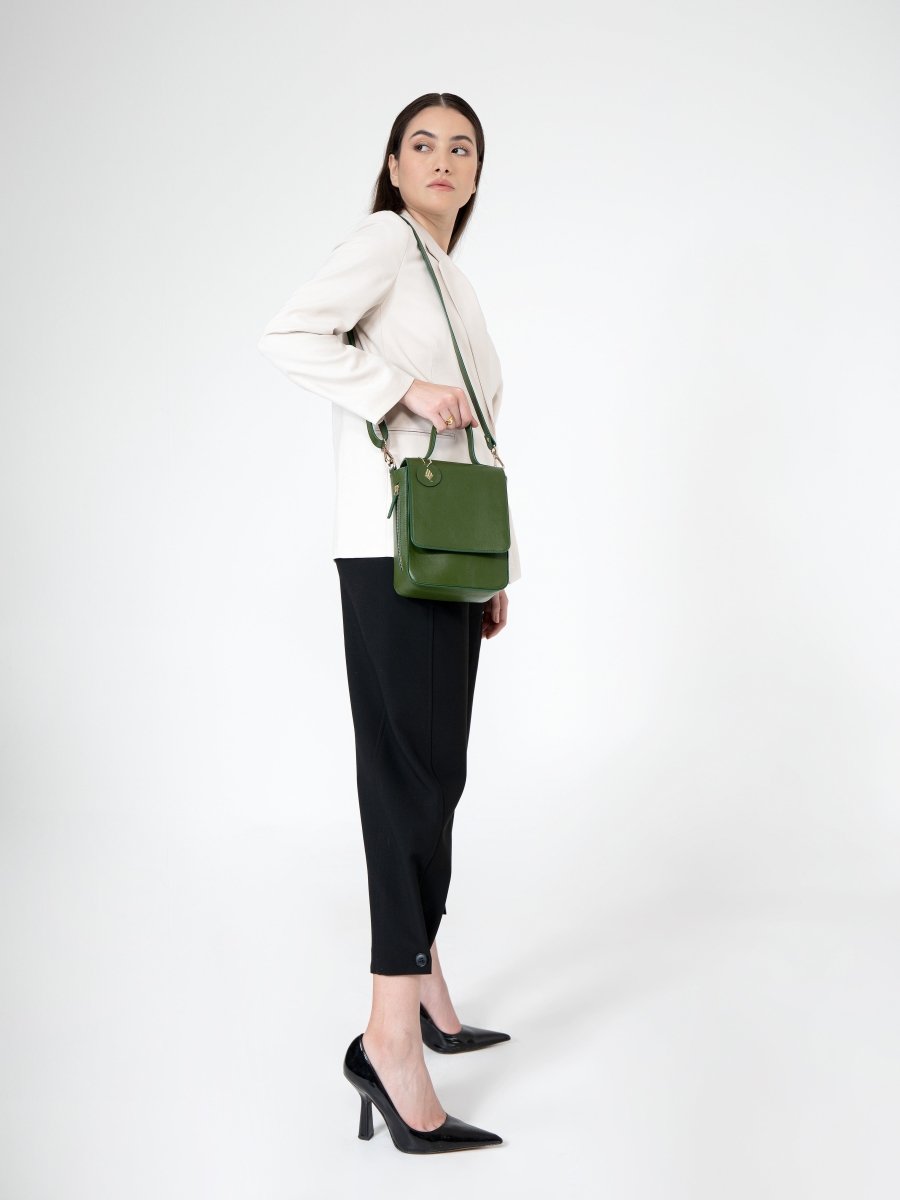 Ceres (Green) | Women's bag made with Cactus Leather | Verified Sustainable by Brown Living™