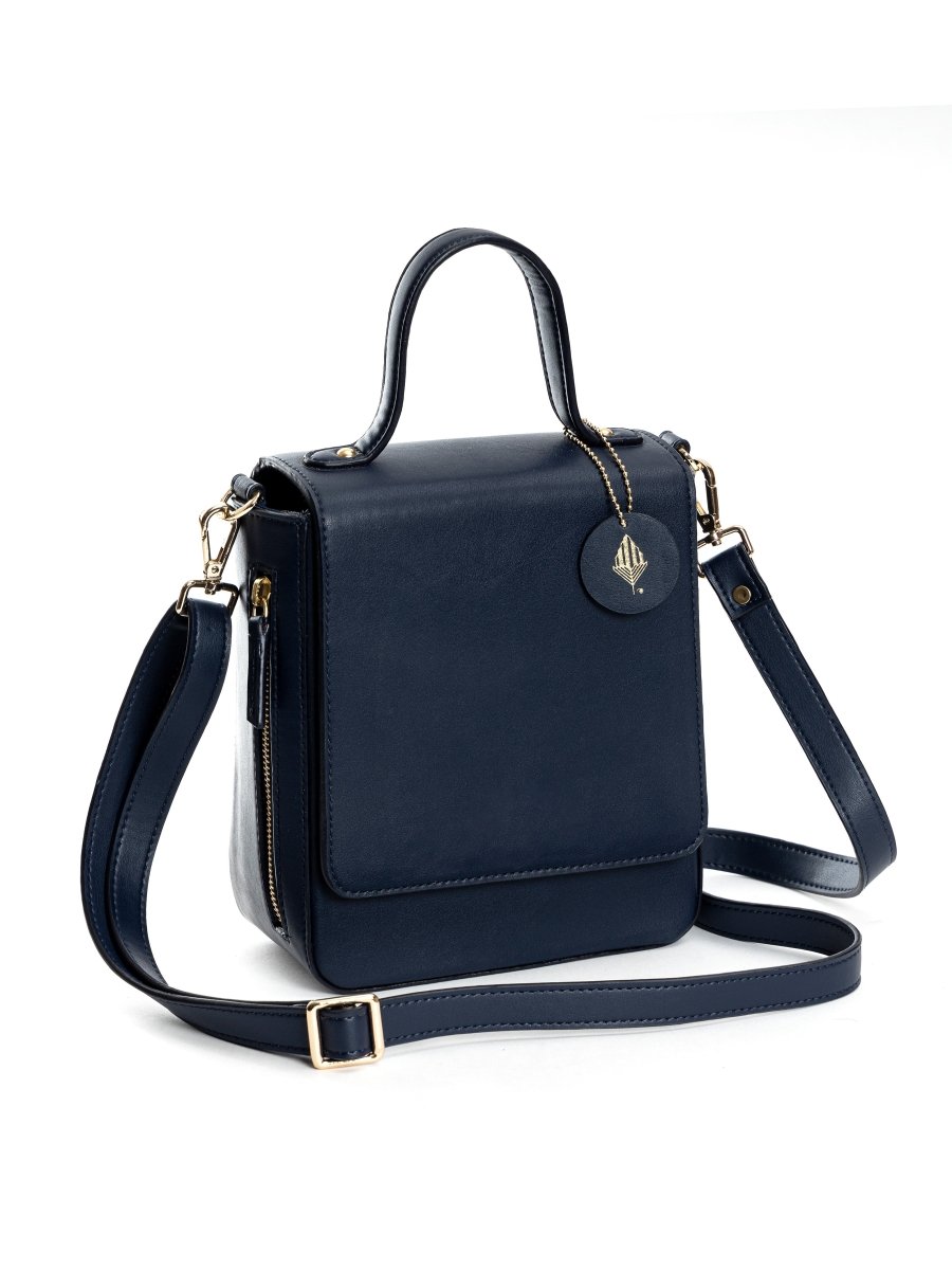 Ceres (Navy blue) | Women's bag made with Cactus Leather | Verified Sustainable by Brown Living™