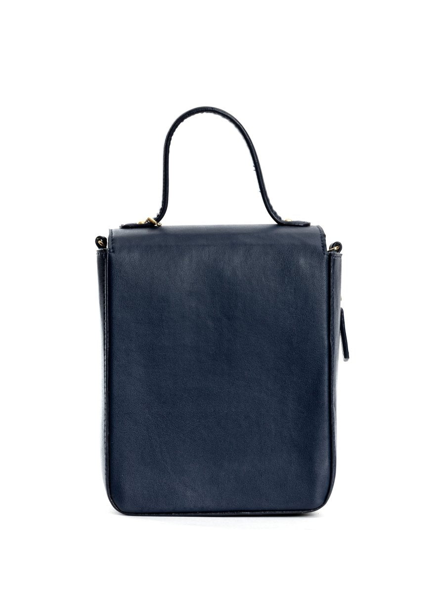 Ceres (Navy blue) | Women's bag made with Cactus Leather | Verified Sustainable by Brown Living™