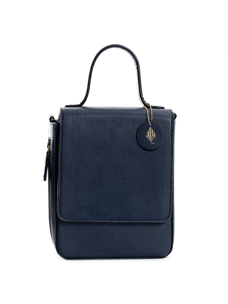 Buy Ceres (Navy blue) | Women's bag made with Cactus Leather | Shop Verified Sustainable Satchel Bag on Brown Living™