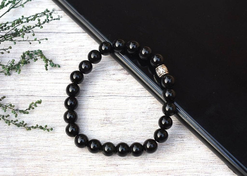 Buy Certified Unisex Obsidian Bracelet - Black | Shop Verified Sustainable Womens Accessories on Brown Living™