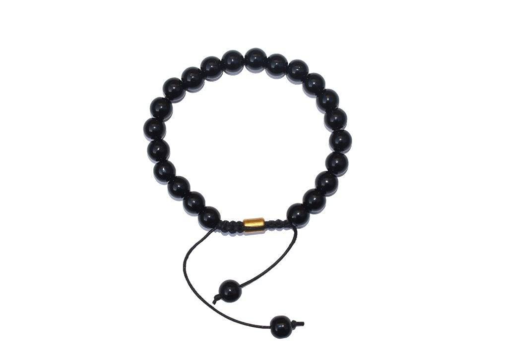 Certified Unisex Onyx Bracelet - Black | Verified Sustainable by Brown Living™