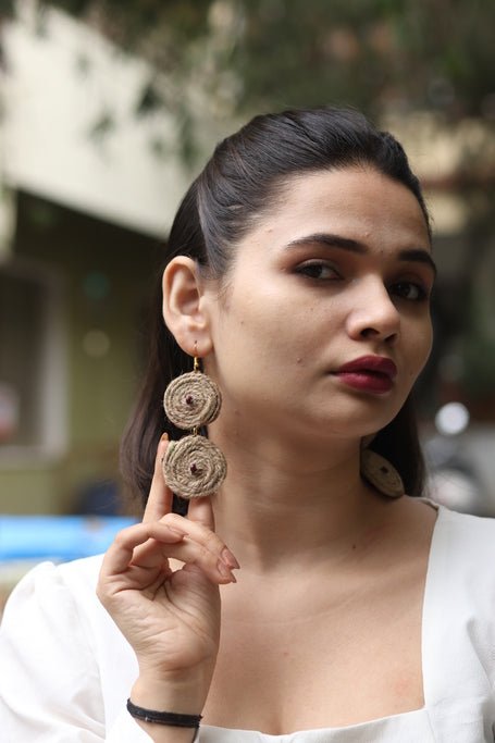 Buy Chaak Textile Earring | Handcrafted | Shop Verified Sustainable Womens earrings on Brown Living™