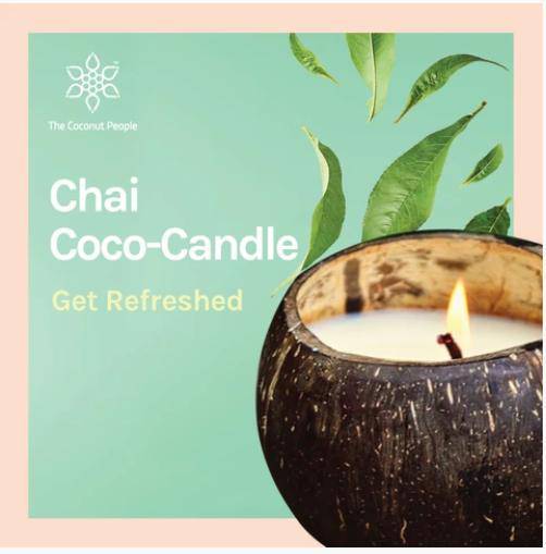 Buy Chai Coco-Candle | Shop Verified Sustainable Candles & Fragrances on Brown Living™