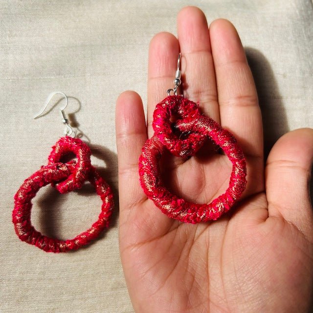 Chakori Textile Earring | Handcrafted by Artisans | Verified Sustainable Womens earrings on Brown Living™