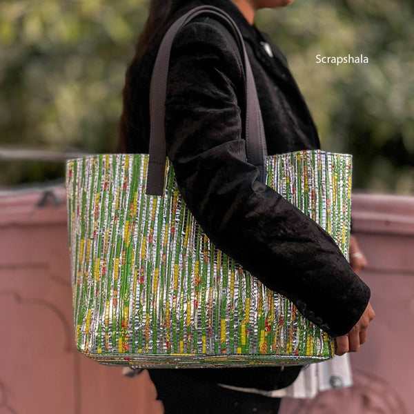 Chamkila Beach Tote Bag | Upcycled from Plastic Waste | Verified Sustainable Tote Bag on Brown Living™