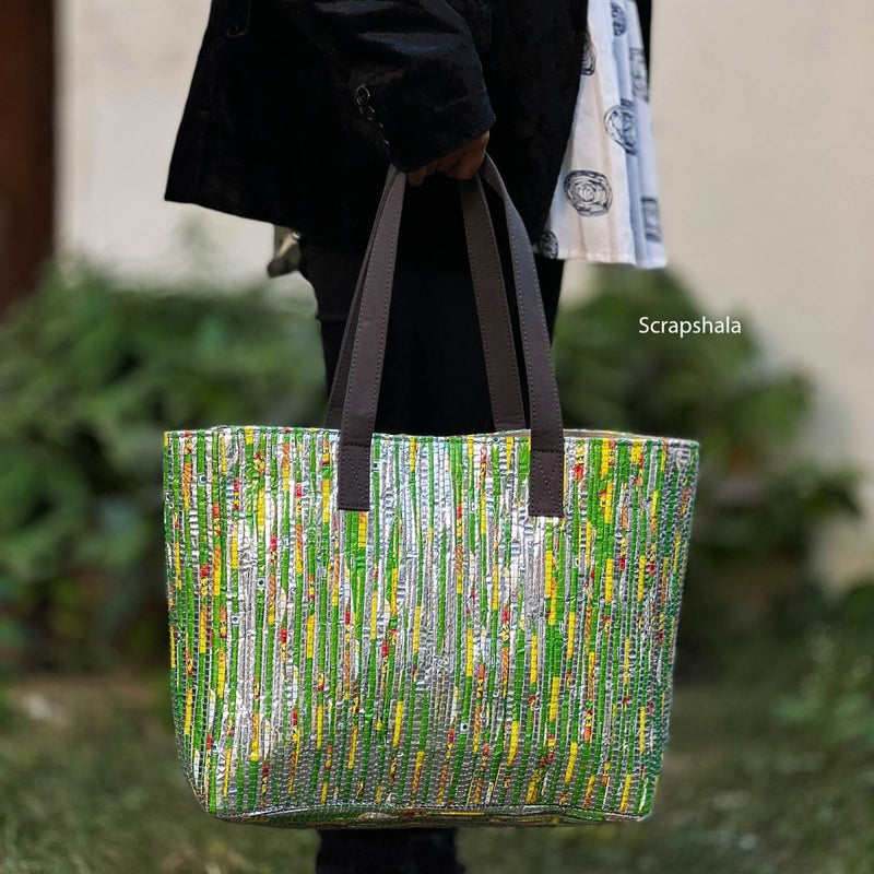 Chamkila Beach Tote Bag | Upcycled from Plastic Waste | Verified Sustainable Tote Bag on Brown Living™