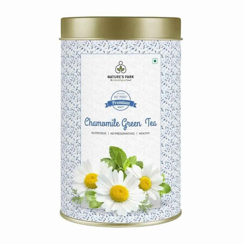 Buy Chamomile Green Tea Can (100 g) | Shop Verified Sustainable Tea on Brown Living™