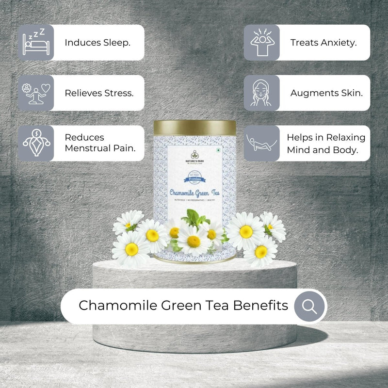 Buy Chamomile Green Tea Can (100 g) | Shop Verified Sustainable Tea on Brown Living™