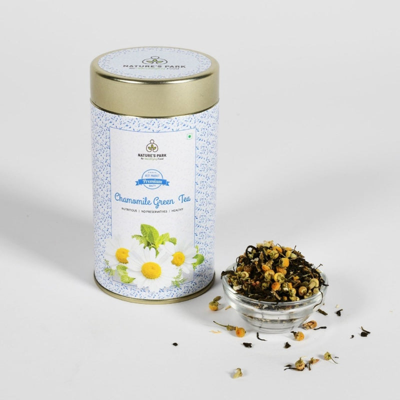 Chamomile Green Tea Can (100 g) | Verified Sustainable by Brown Living™