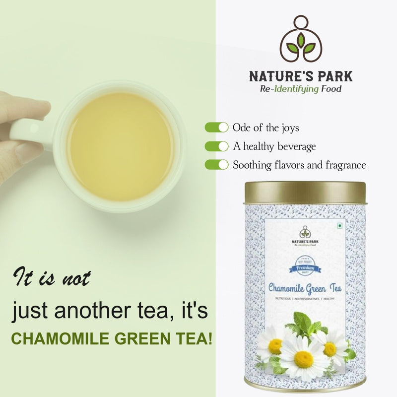 Chamomile Green Tea Can (100 g) | Verified Sustainable by Brown Living™