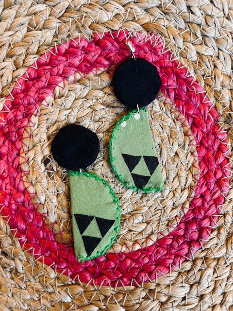 Buy Chanda Textile Earring | Handcrafted by Artisans | Shop Verified Sustainable Womens earrings on Brown Living™