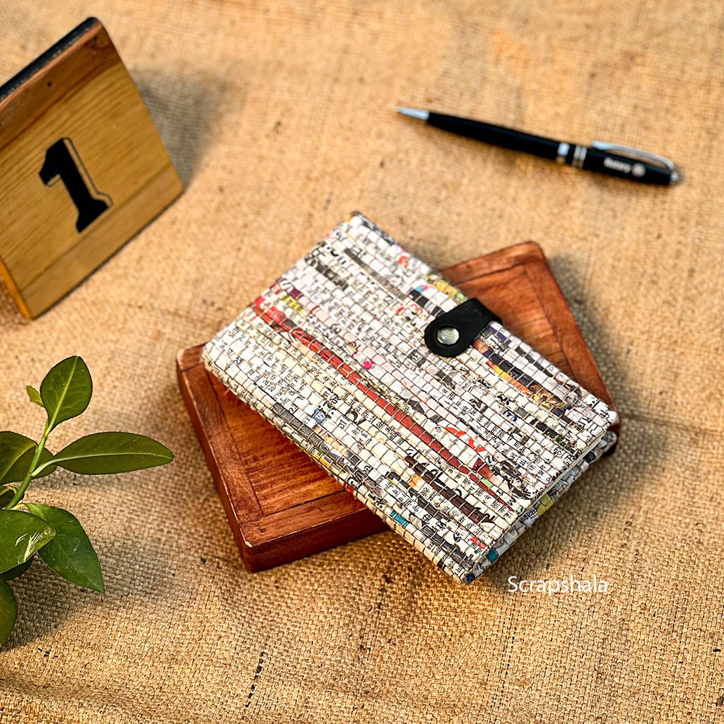 Charcha Journal | Resuable Cover | Upcycled | Handloom textile | Scrapshala | Verified Sustainable by Brown Living™