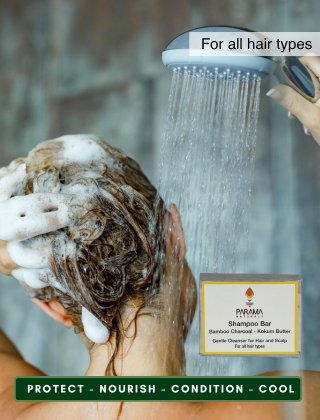 Buy Charcoal-Bamboo Shampoo Bar (80g) | Shop Verified Sustainable Hair Shampoo Bar on Brown Living™