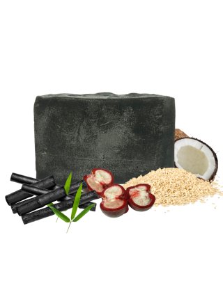 Buy Charcoal-Bamboo Shampoo Bar (80g) | Shop Verified Sustainable Hair Shampoo Bar on Brown Living™
