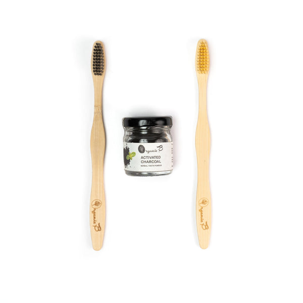 Charcoal Powder with Toothbrush | Verified Sustainable Oral Care on Brown Living™