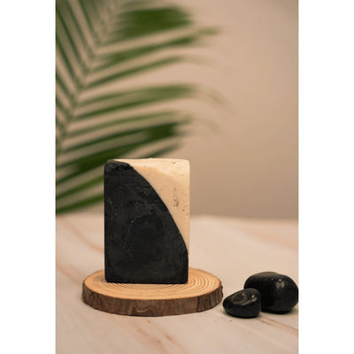 Charcoal Shea Bar - 110g – Body Soap on Brown Living™. SKU: CSBS - 01. Img 1.