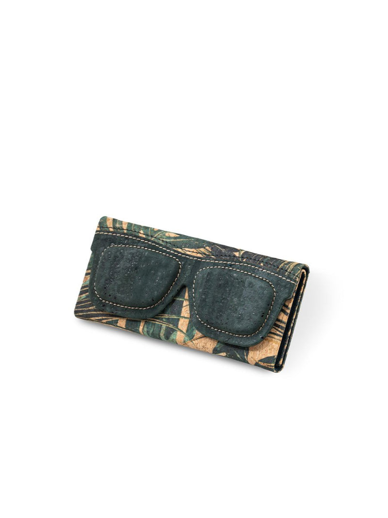 Buy Chashmama Cork Slim Eyewear Case - Jungle Leaves | Shop Verified Sustainable Products on Brown Living