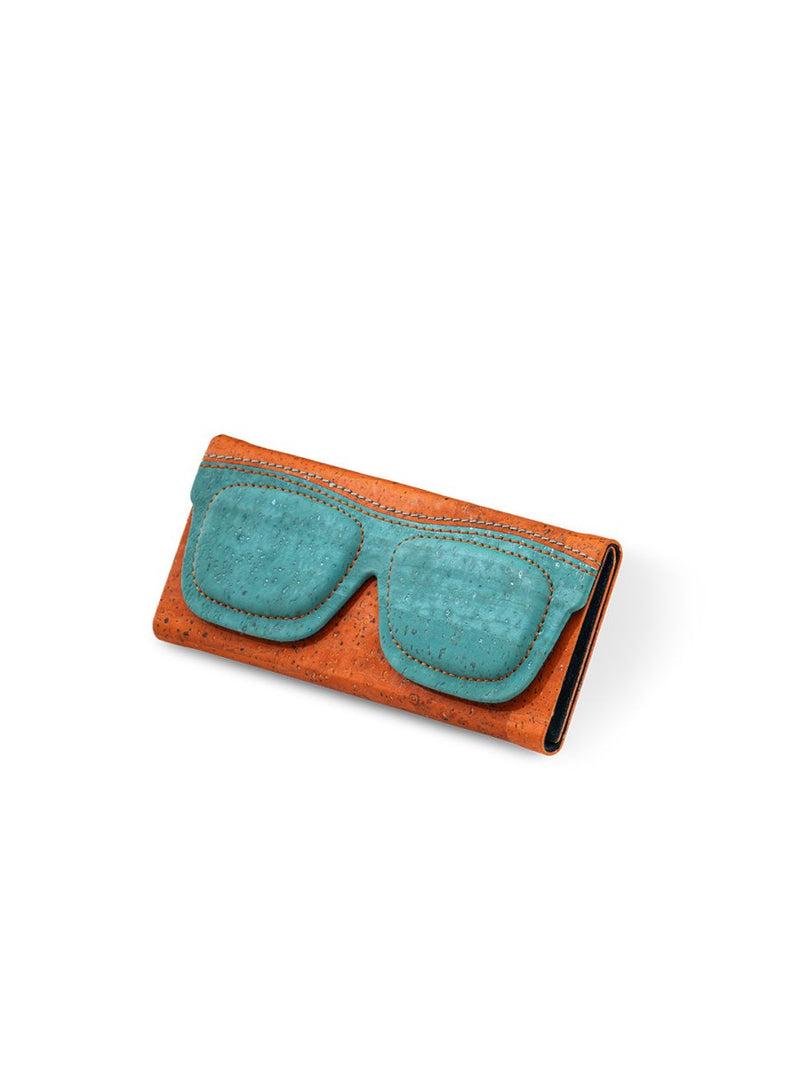 Buy Chashmama Cork Slim Eyewear Case - Orange | Shop Verified Sustainable Products on Brown Living